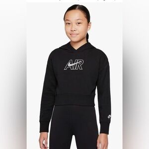 Nike girls NSW air Jordan cropped hoodie Sz small/8